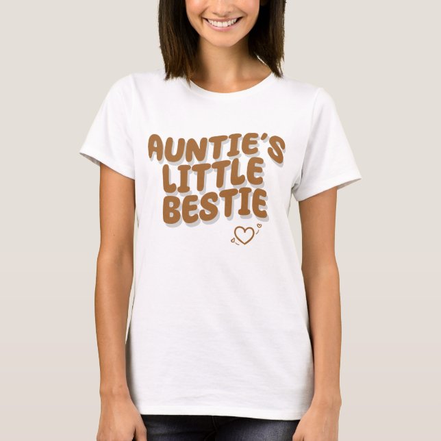 Camiseta A Pequena Bestie da Tia (Frente)