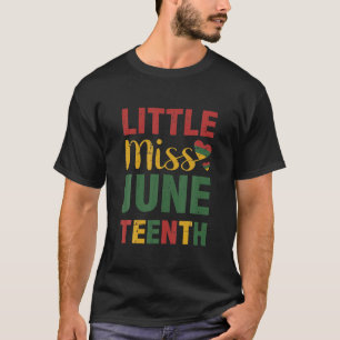 Camiseta A Pequena Senhorita Junetet Celebrando Americano