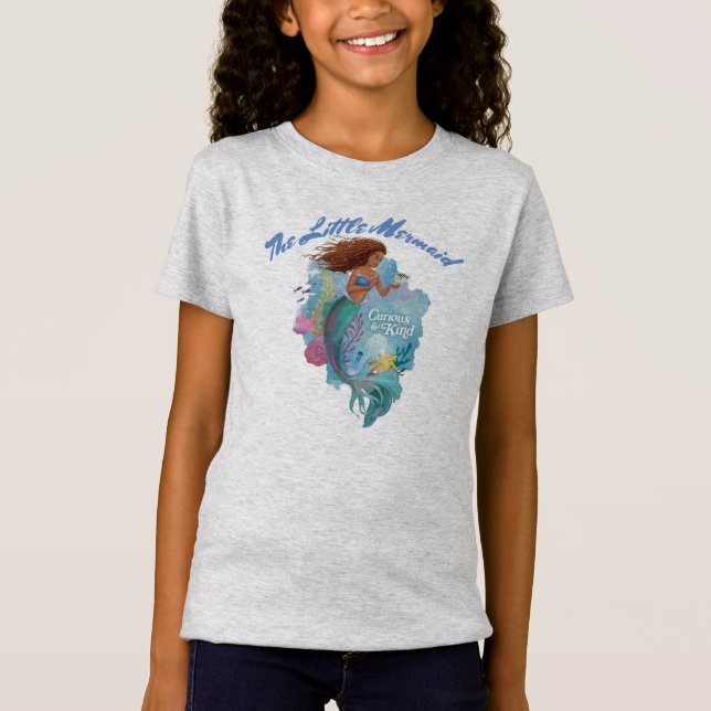 Camiseta A Pequena Sereia Ariel Curiosa e gentil (Frente)