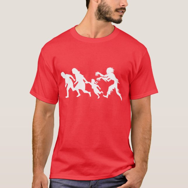 Camiseta A perseguição do zombi (Frente)