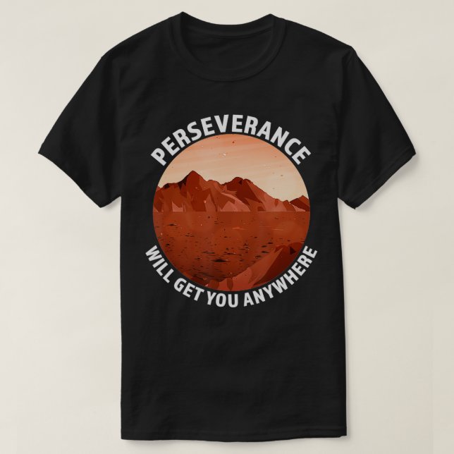 Camiseta A Perseverança Vai Te Levar A Qualquer Lugar Na Ro (Frente do Design)