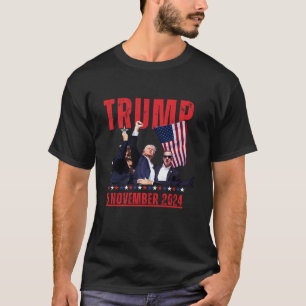 Camiseta A perspectiva política do Presidente Trump é ce