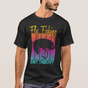 Camiseta A pesca com mosca é minha terapia