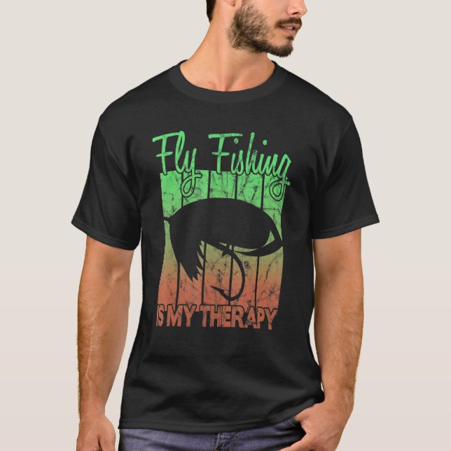 Camiseta A pesca com mosca é minha terapia (Frente)