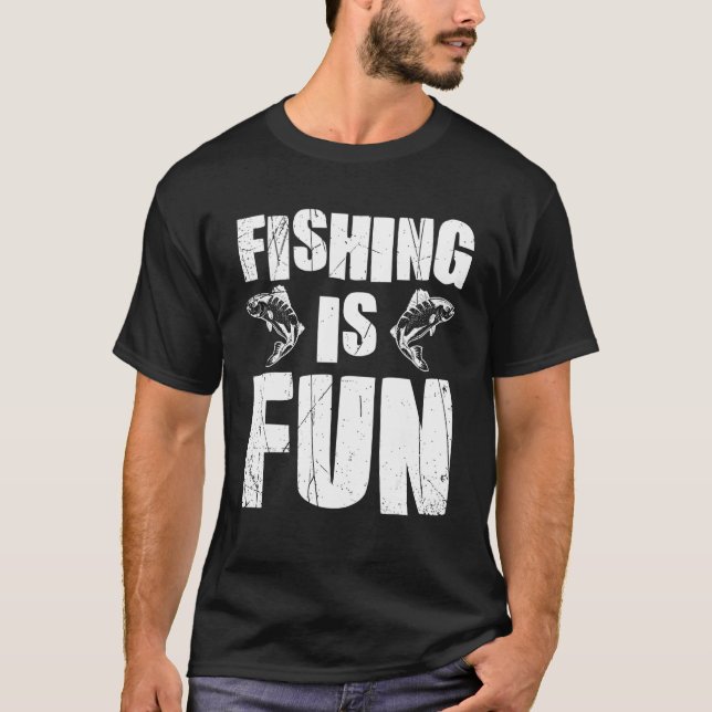 Camiseta A pesca é divertida (Frente)