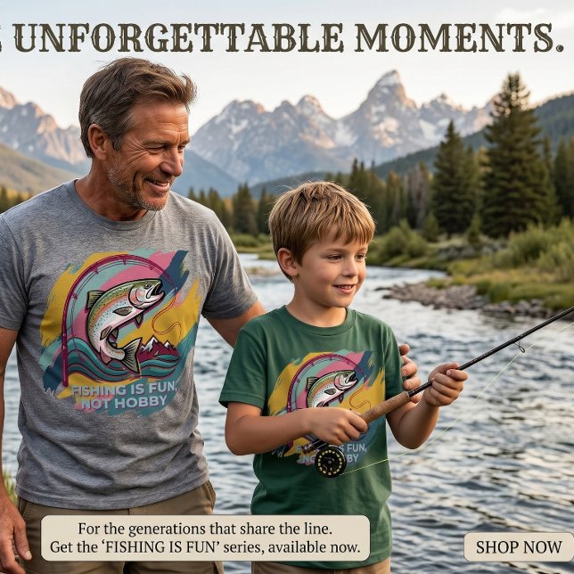 Camiseta A Pesca É Divertida Não Hobby Presente de Pesca Ge (Criador carregado)