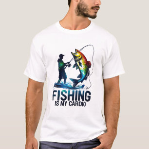Camiseta A Pesca é Meu Cardio Pescador