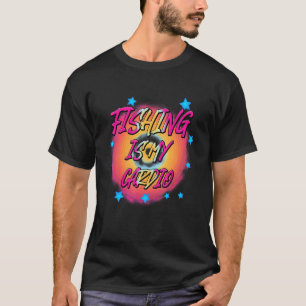 Camiseta A Pesca É Meu Cárdio Sarcástico Sassy