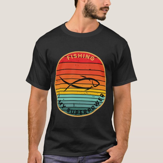 Camiseta A pesca é meu Superpoder (Frente)