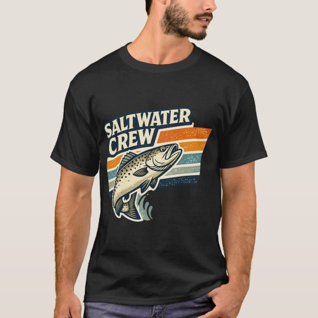 Camiseta A Pesca é Minha Felicidade â€“ Design de Pesca de  (Frente)
