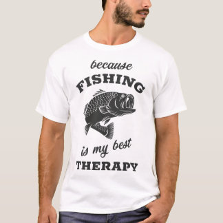 Camiseta A pesca é minha melhor terapia