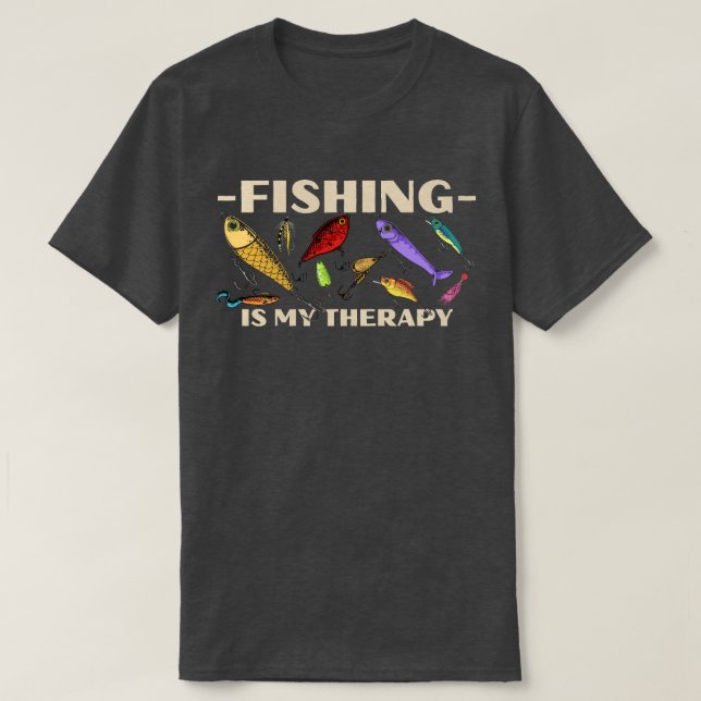 Camiseta A pesca é minha Terapia (Frente do Design)