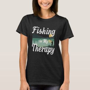Camiseta A Pesca É Minha Terapia Design Relaxante Da Nature
