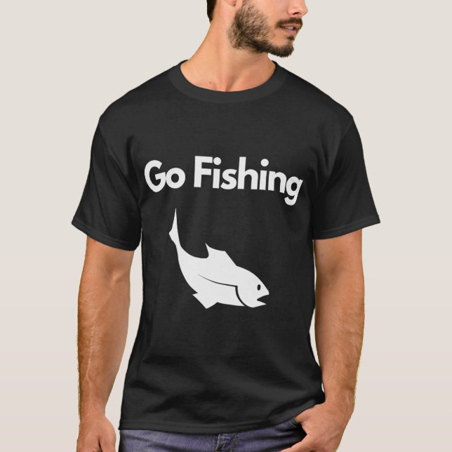 Camiseta A pesca é o maior fã que você pode ter em pé (Frente)