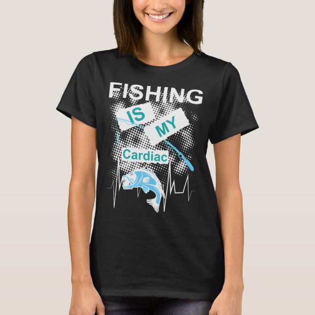 Camiseta A pesca é o meu cardíaco (Frente)