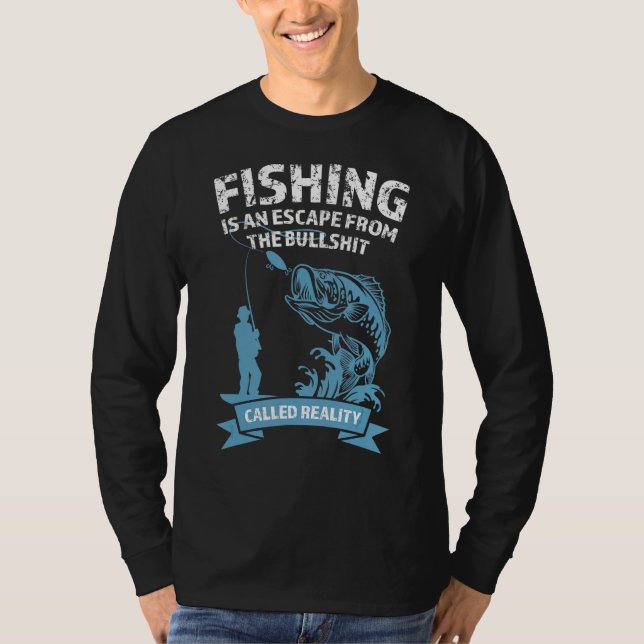 Camiseta A Pesca É Uma Fuga Do Peixe (Frente)