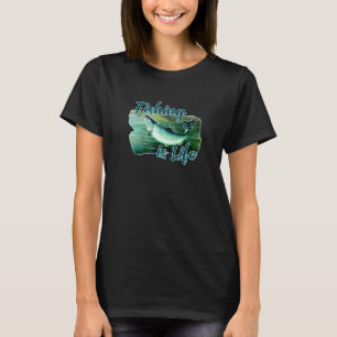 Camiseta A Pesca É Vida Esporte Ao Ar Livre Pescando Peixes