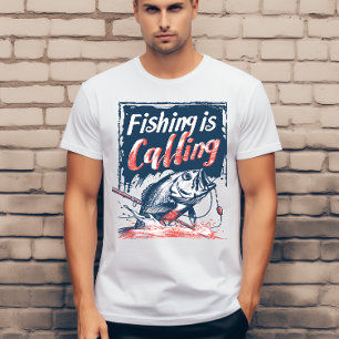 Camiseta A pesca está chamando