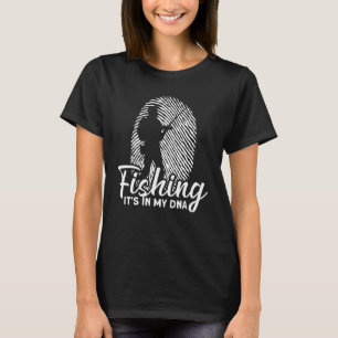 Camiseta A Pesca Está No Meu Dna Pescador Pescaria