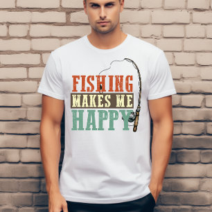 Camiseta A pesca me faz feliz 