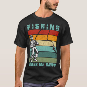 Camiseta A pesca me faz feliz