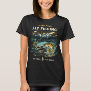 Camiseta A pesca me salvou  design com obra de arte de peix