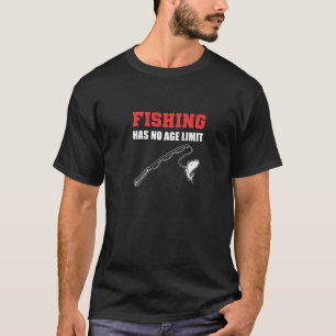 Camiseta A Pesca Não Tem Idade De Pescar Capitão