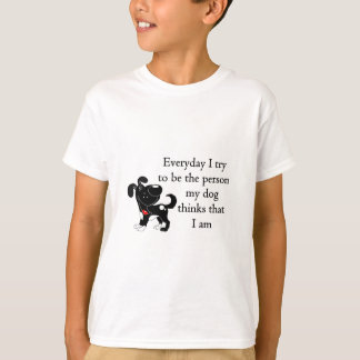 Camiseta A pessoa meu cão pensa que eu sou