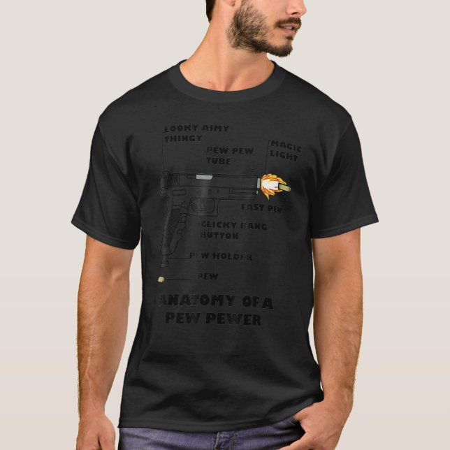 Camiseta A Pew Pewer Ammo Gun Amendment  3 (Frente)