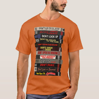Camiseta A pilha de "Dont Films Horror VHS"