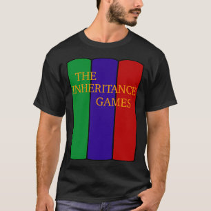 Camiseta A pilha de livros sobre os jogos de herança