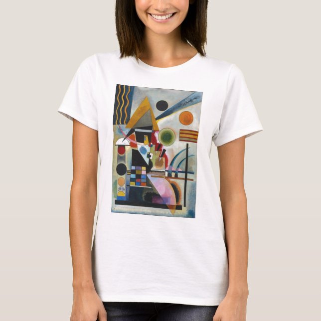 Camiseta A pintura Abstrato de Kandinsky (Frente)