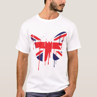 Camiseta A pintura da borboleta funciona miúdos