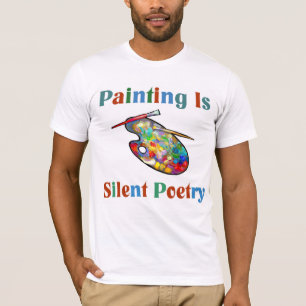 Camiseta A pintura é t-shirt silencioso do artista da