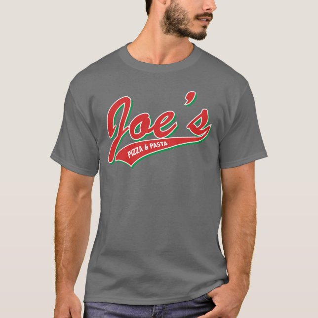 Camiseta A pizza & a massa de Joe (Frente)
