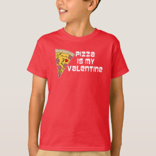 Camiseta A pizza é minha pizza dos desenhos animados dos