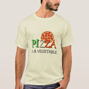 Camiseta A pizza é um vegetal