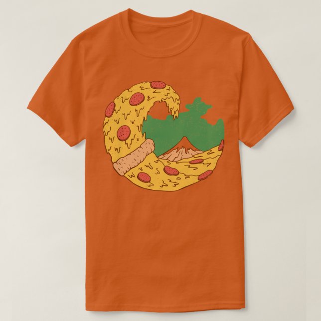 Camiseta A pizza Excelente de Kanagawa (Frente do Design)