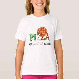 Camiseta A pizza fez este corpo