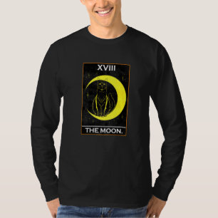 Camiseta A Placa De Tarô Da Lua Com Gato