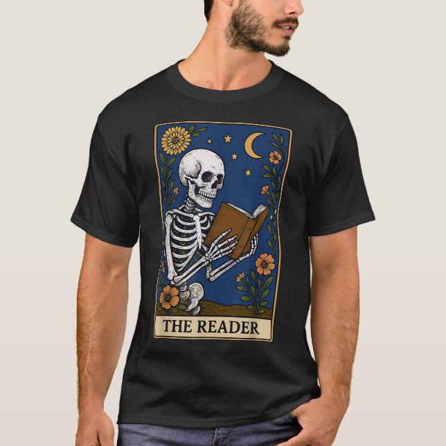 Camiseta A Placa de Tarot do Leitor (Frente)