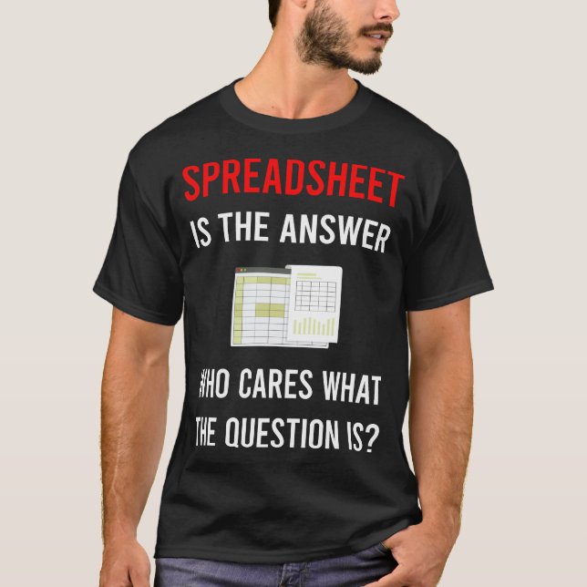 Camiseta A Planilha Respostas Planilhas (Frente)