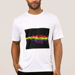 Camiseta A pluma de energia arco-íris de SlipperyJoe foi ca