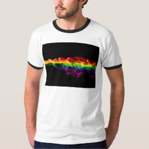 Camiseta A pluma de energia arco-íris de SlipperyJoe foi ca