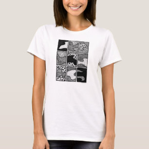 Camiseta A "poeira ataca" o t-shirt das mulheres