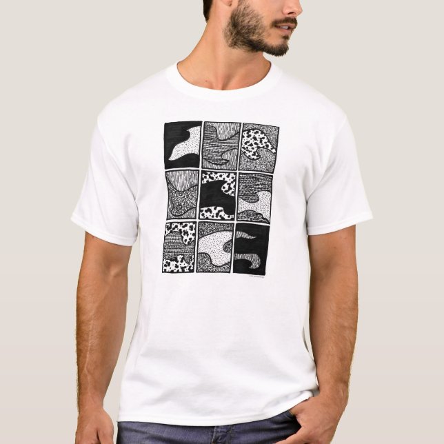 Camiseta A "poeira ataca" o t-shirt dos homens (Frente)