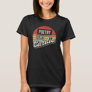 Camiseta A Poesia É Meu Cardio Vintage Retro