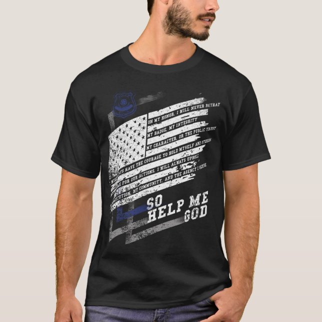 Camiseta A polícia em América policia presentes da polícia (Frente)