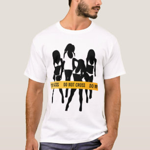 Camiseta A polícia grava - não cruze
