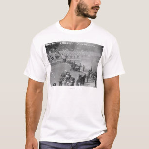 Camiseta A polícia mostra -- Começo da raça da motocicle